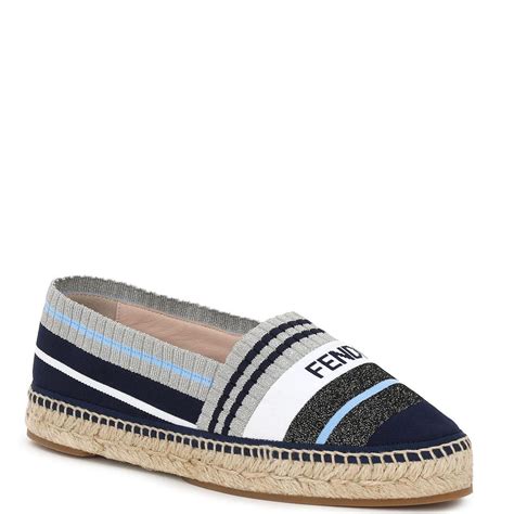 fendi blue silver knit espadrilles|Fendi shirts.